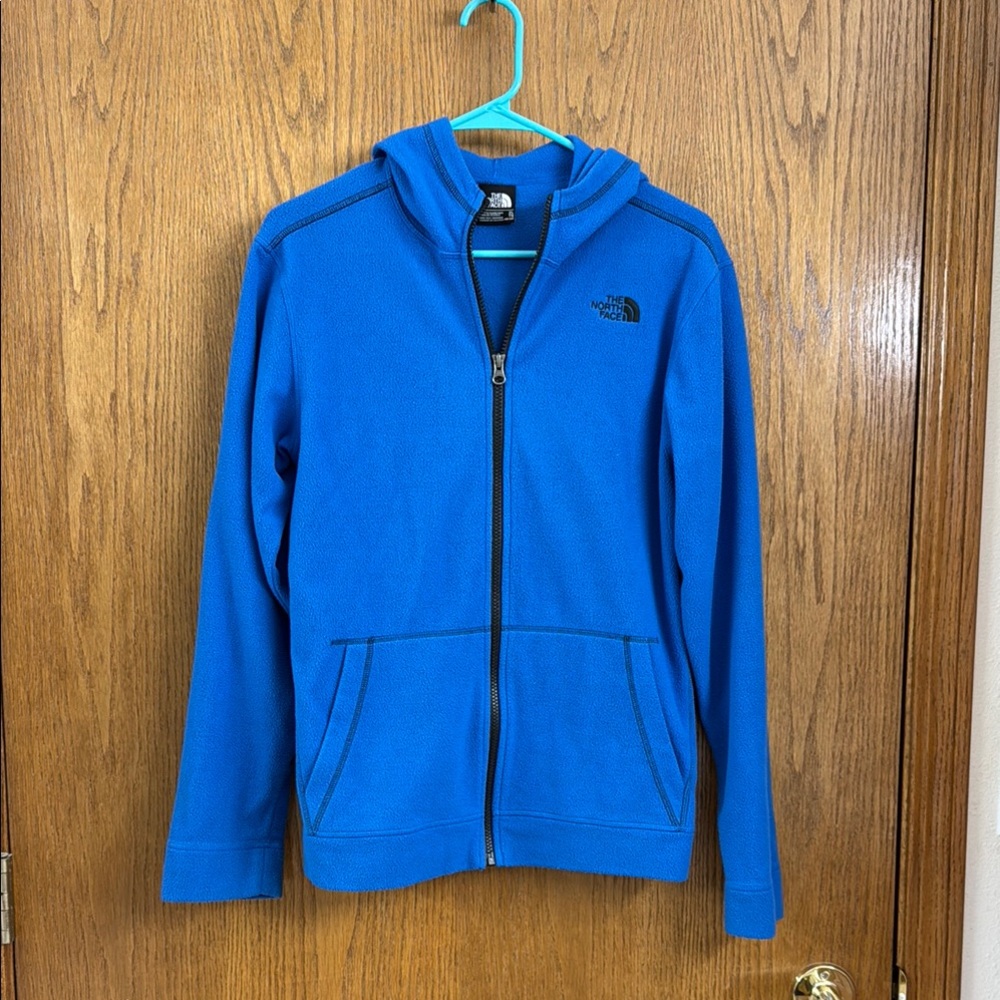 The North Face Blue Fleece Jacket with Hood